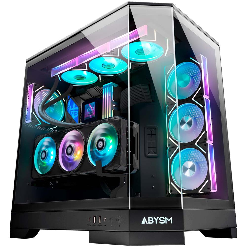 ABYSM Case Danubio Sava H600 Desktop ATX / ATX /EATX / ITX /Micro ATX 2 Porte USB 3.2 Colore Nero