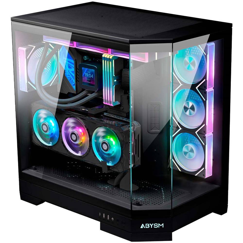 ABYSM Case Danubio Sava H600 Desktop ATX / ATX /EATX / ITX /Micro ATX 2 Porte USB 3.2 Colore Nero