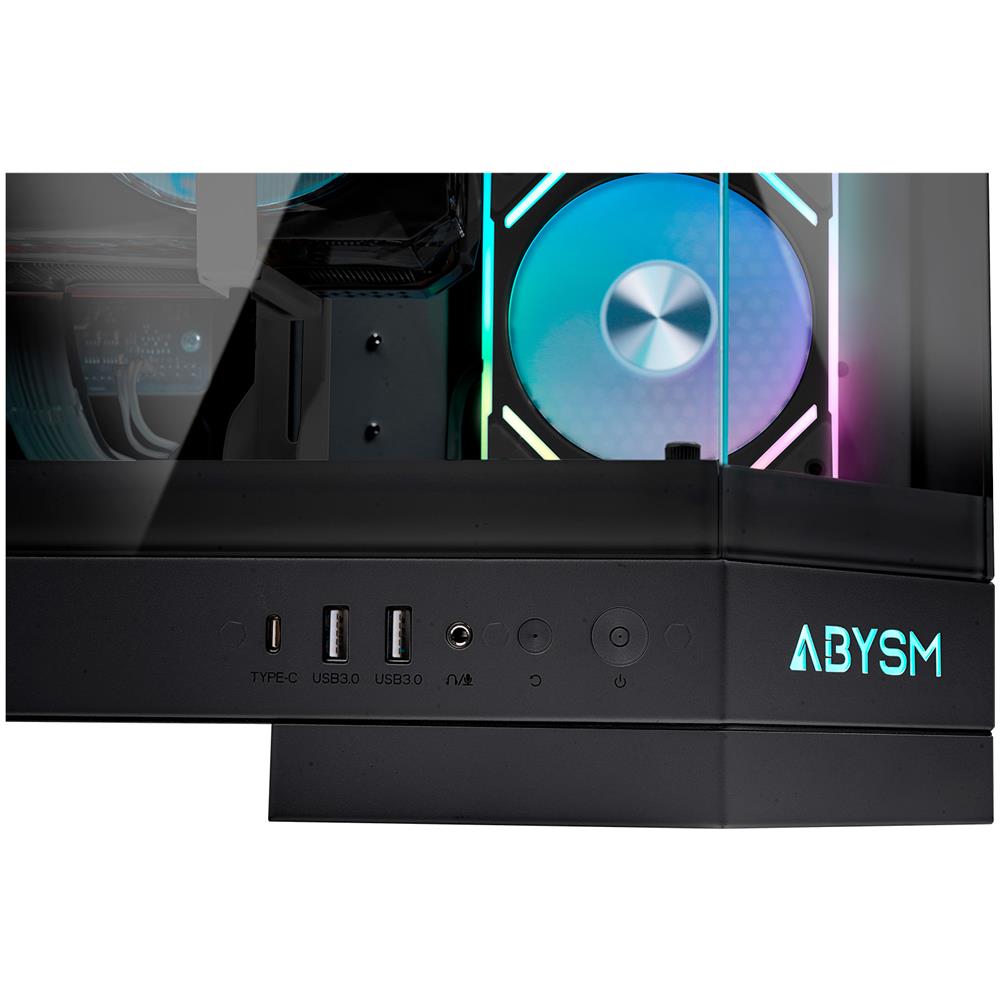 ABYSM Case Danubio Sava H600 Desktop ATX / ATX /EATX / ITX /Micro ATX 2 Porte USB 3.2 Colore Nero