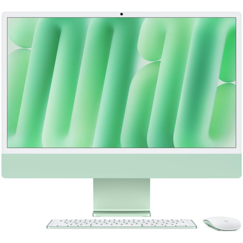 APPLE iMac 24"Retina Display 4,5K, Chip M4 con CPU 10-core, GPU 10-core, 16GB, 256GB SSD, Verde