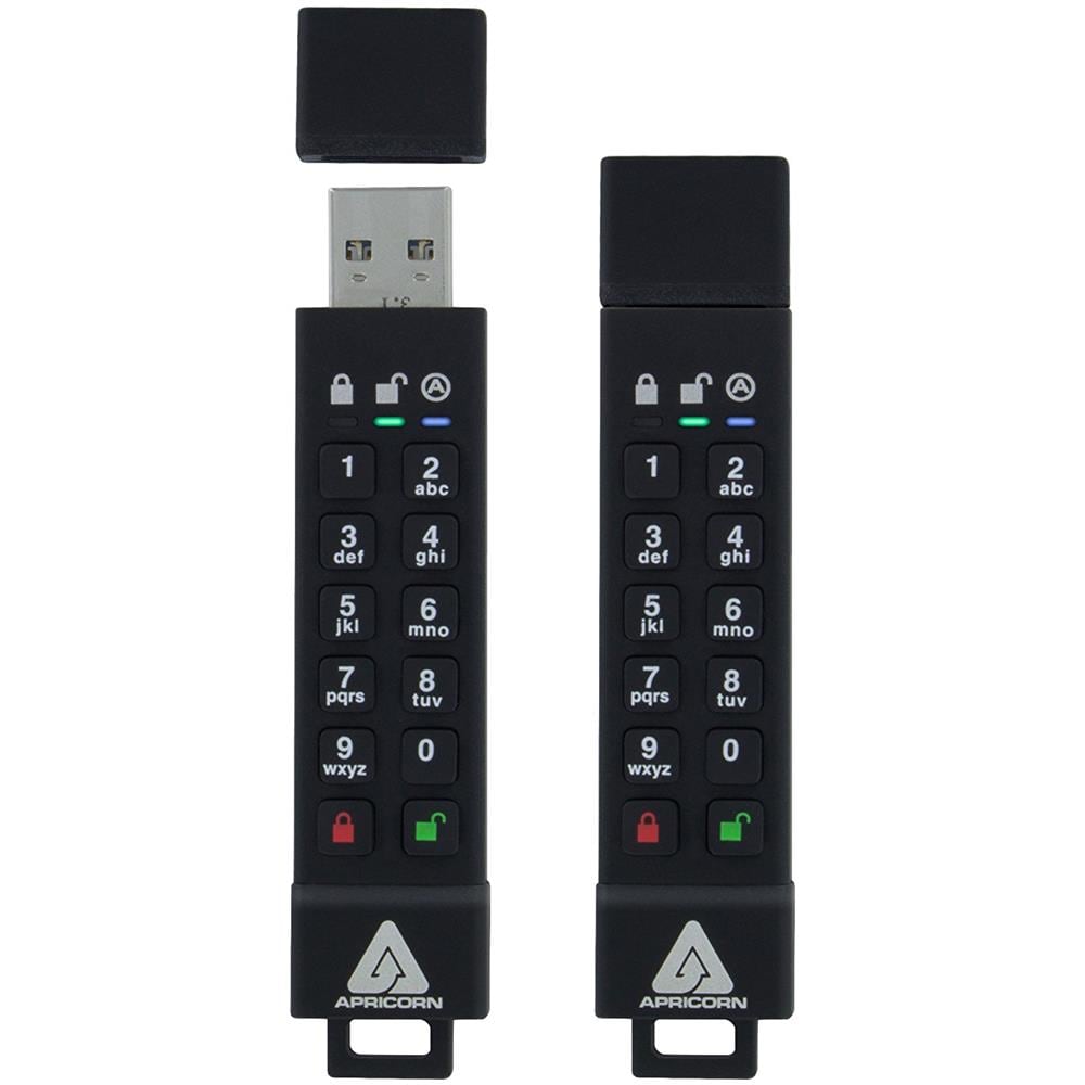 APRICORN Chiavetta USB 16 GB Aegis Secure Key 3z Interfaccia USB 3.1 Colore Nero