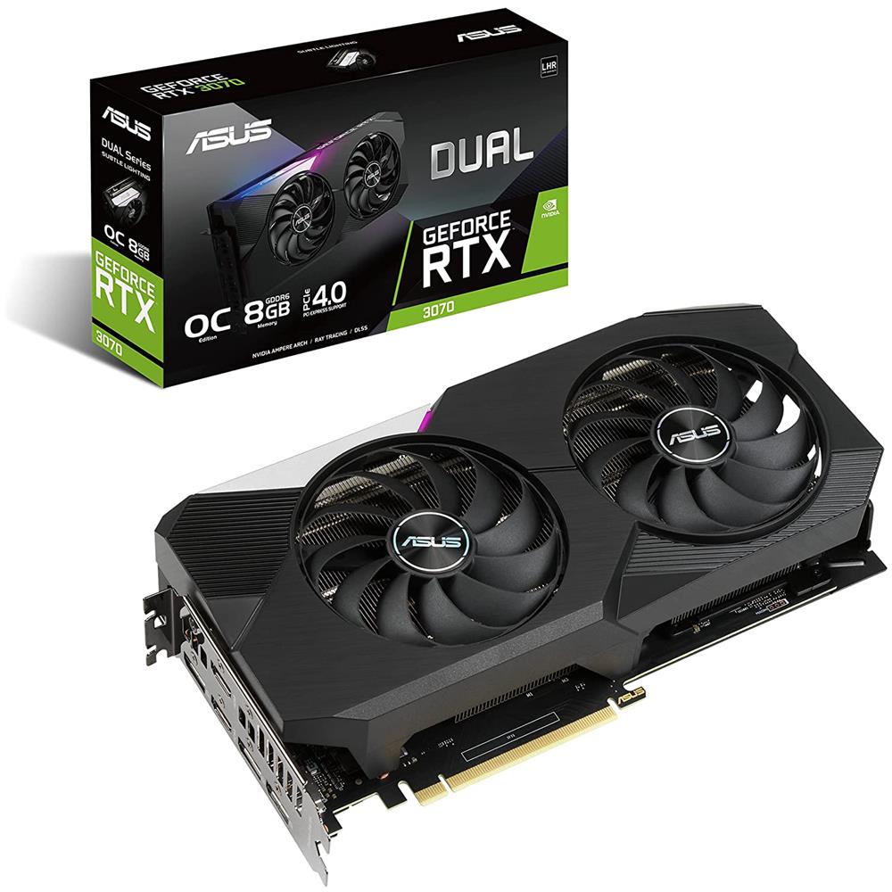 ASUS GeForce RTX 3070 8 GB GDDR6 Pci-E 3 x DisplayPorts / 2 x HDMI
