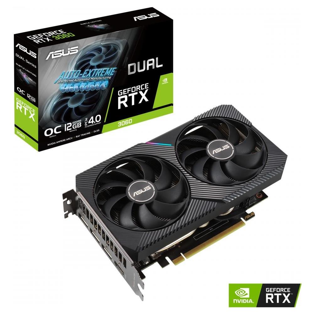 ASUS GeForce RTX 3060 12 GB GDDR6 Pci-E 3 x DisplayPort / 1 x HDMI Dual