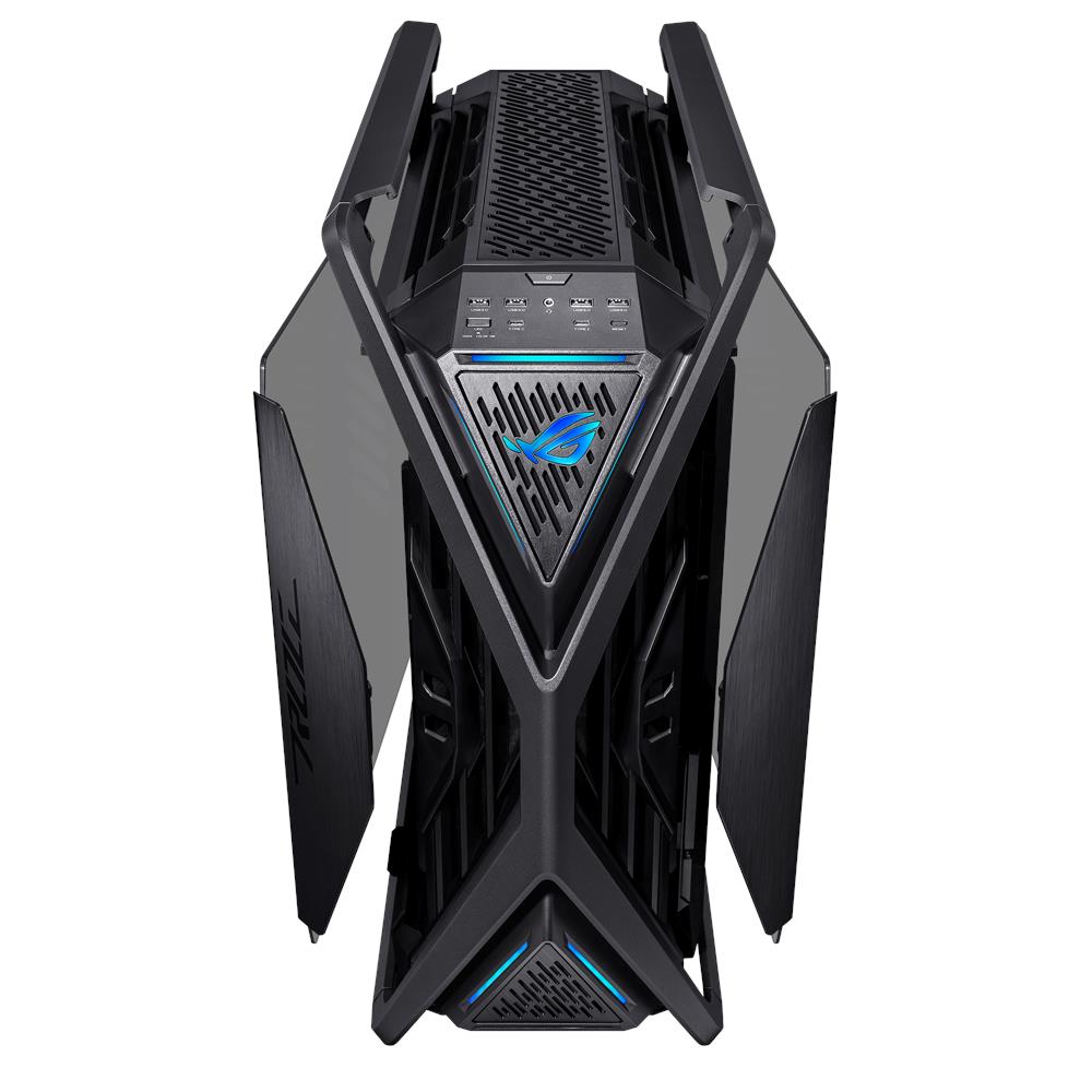 ASUS Rog Hyperion Gr701 Case Gaming Full Tower E-atx Atx Micro-atx Mini-itx Pannelli Laterali In Vetro Temperato Illuminazione Rgb 4xusb-a 3.2 2xusb-c 4xventole 140mm Nero