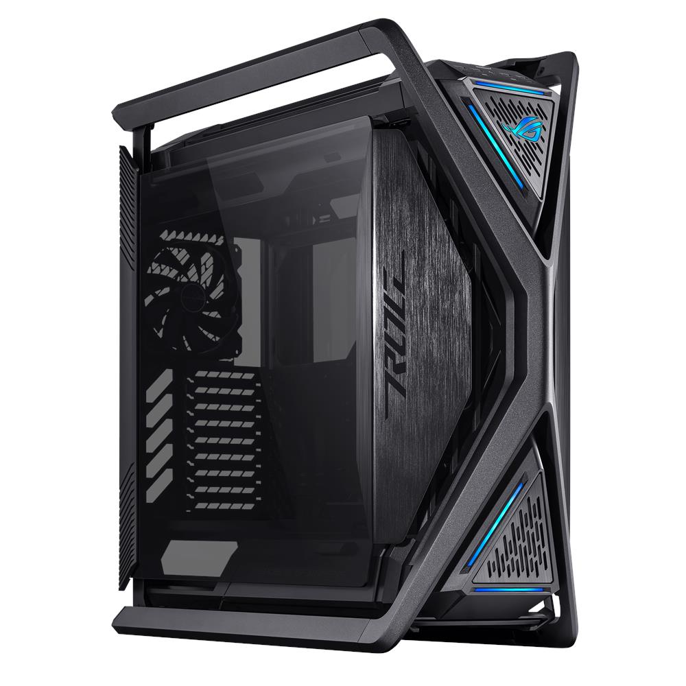 ASUS Rog Hyperion Gr701 Case Gaming Full Tower E-atx Atx Micro-atx Mini-itx Pannelli Laterali In Vetro Temperato Illuminazione Rgb 4xusb-a 3.2 2xusb-c 4xventole 140mm Nero