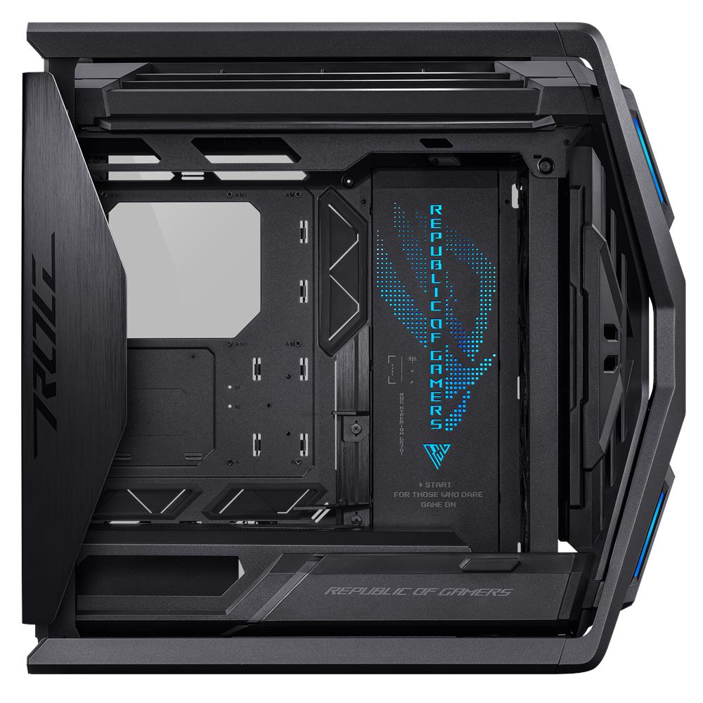 ASUS Rog Hyperion Gr701 Case Gaming Full Tower E-atx Atx Micro-atx Mini-itx Pannelli Laterali In Vetro Temperato Illuminazione Rgb 4xusb-a 3.2 2xusb-c 4xventole 140mm Nero