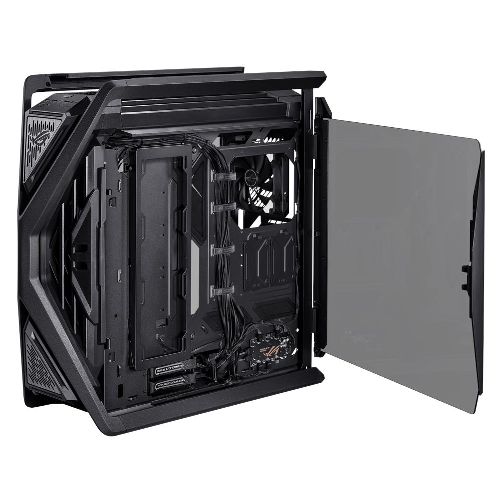 ASUS Rog Hyperion Gr701 Case Gaming Full Tower E-atx Atx Micro-atx Mini-itx Pannelli Laterali In Vetro Temperato Illuminazione Rgb 4xusb-a 3.2 2xusb-c 4xventole 140mm Nero