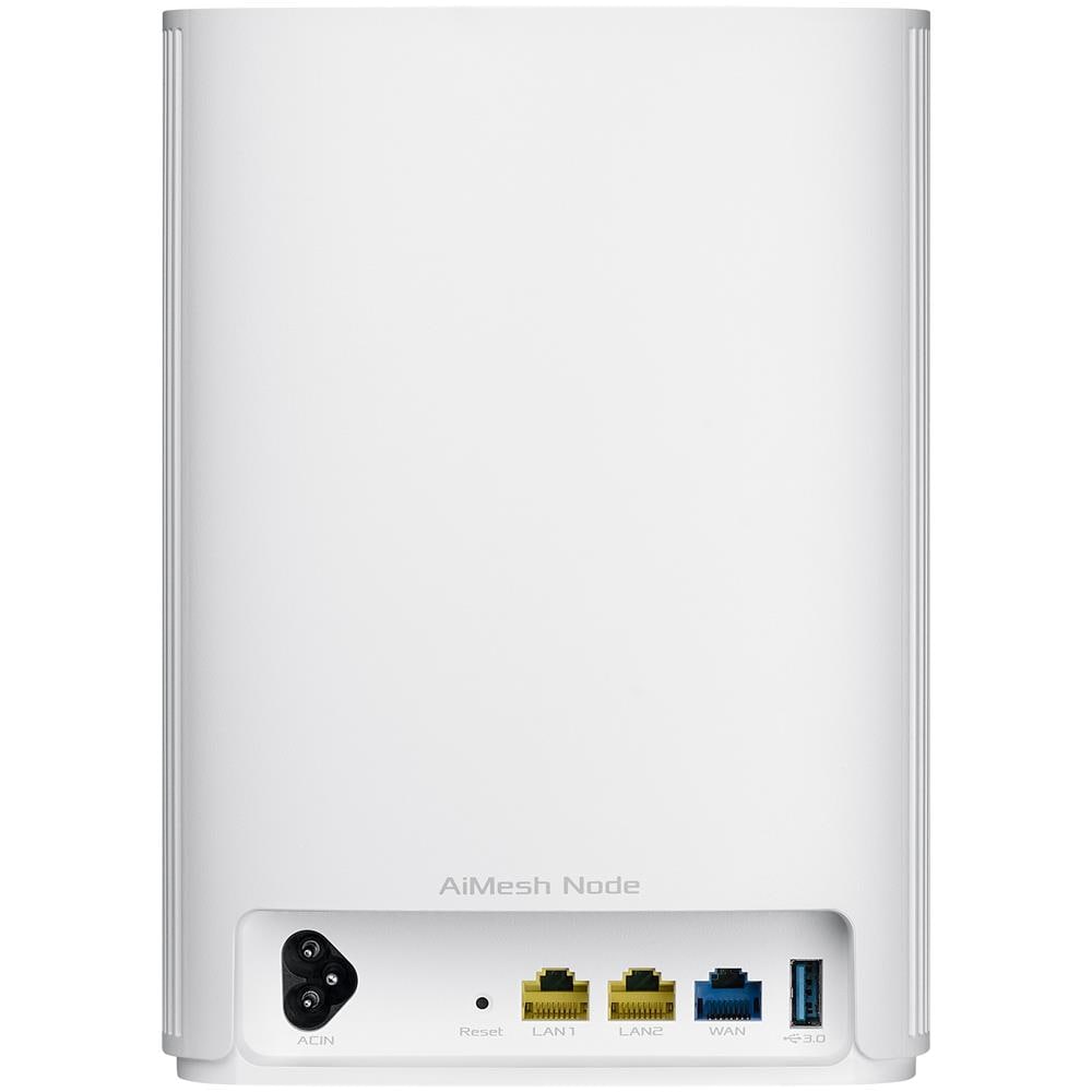 ASUS Router Wireless ZenWiFi AX Hybrid Powerline e Mesh (XP4) (1-PK) Dual-Band AX1800 2x Gigabit Ethernet Colore Bianco