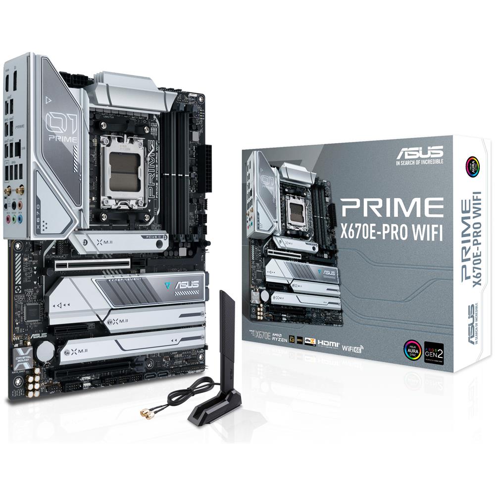 ASUS Scheda Madre Prime X670E-PRO WIFI Socket AM5 Chipset X670 ATX