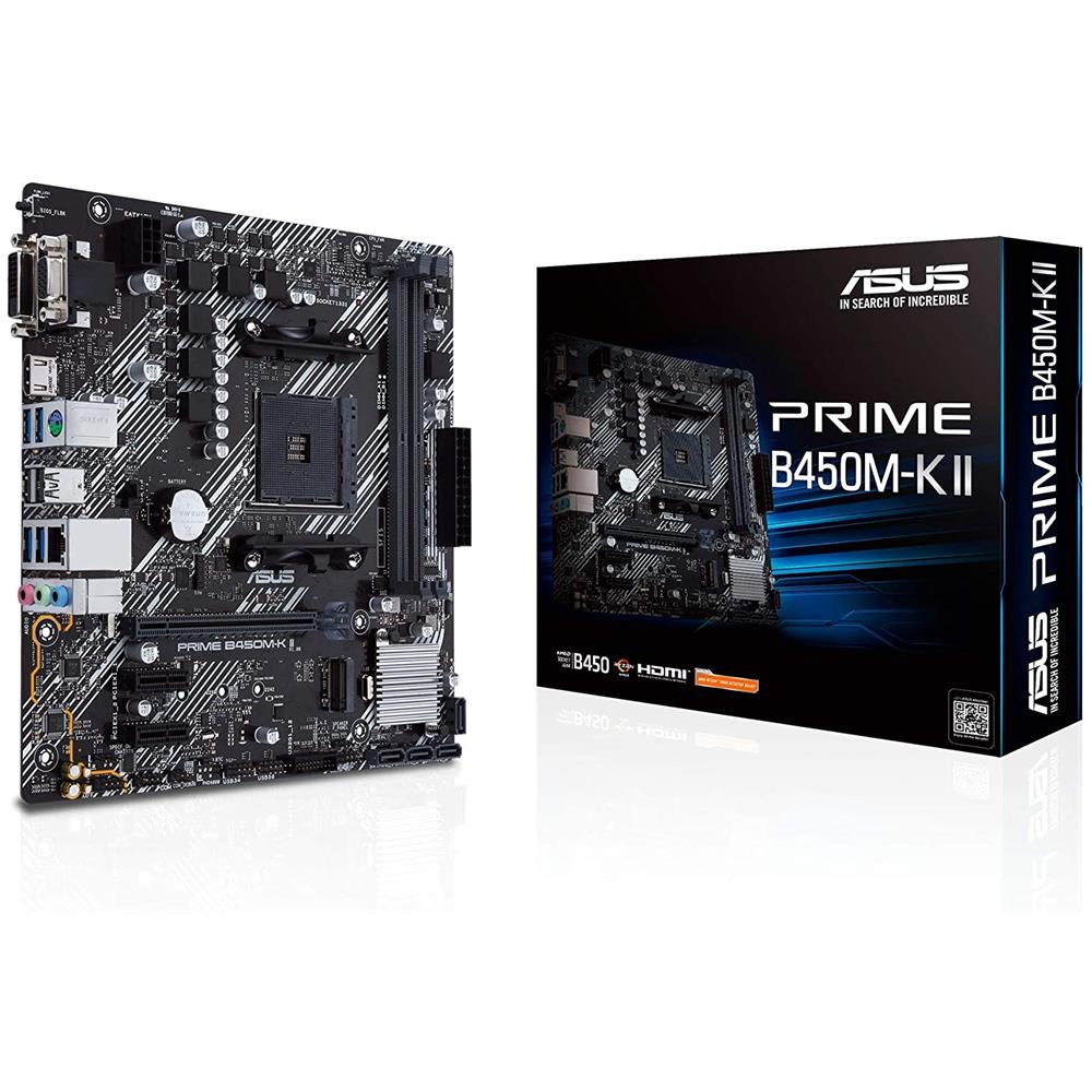 ASUS Scheda Madre Prime B450M-K II Socket AM4 Chipset B450 Micro ATX