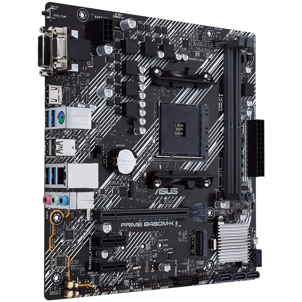 ASUS Scheda Madre Prime B450M-K II Socket AM4 Chipset B450 Micro ATX