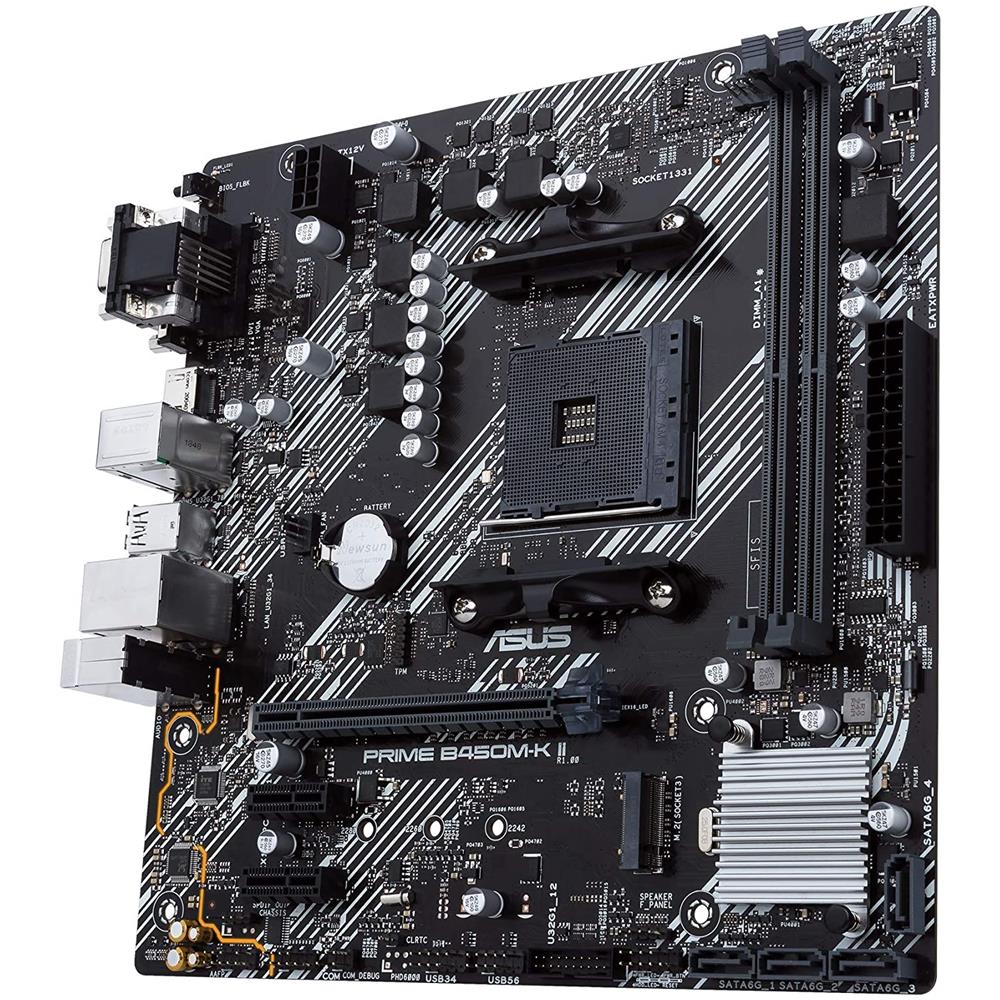 ASUS Scheda Madre Prime B450M-K II Socket AM4 Chipset B450 Micro ATX
