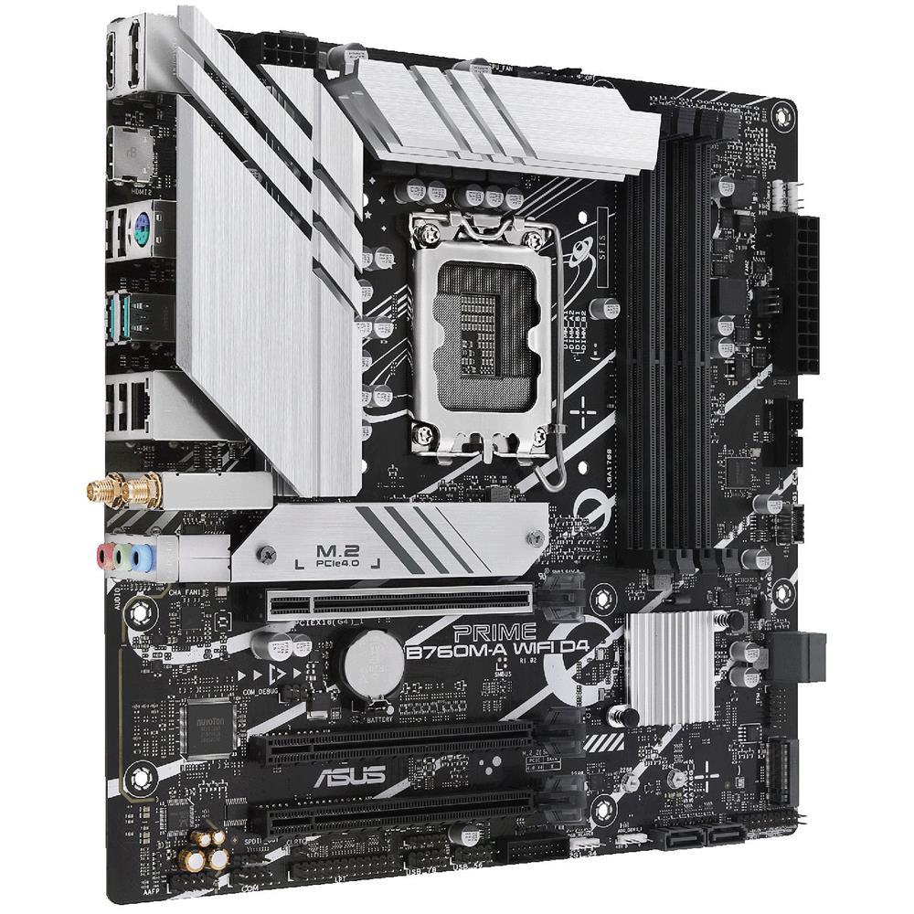 ASUS Scheda Madre PRIME B760M-A WIFI D4 Socket Intel B760 LGA 1700 micro ATX