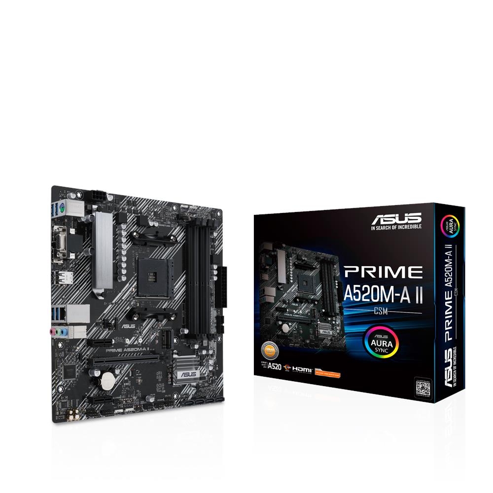 ASUS Scheda Madre PRIME A520M-A II/CSM Socket AM4 Chipset A520 micro ATX