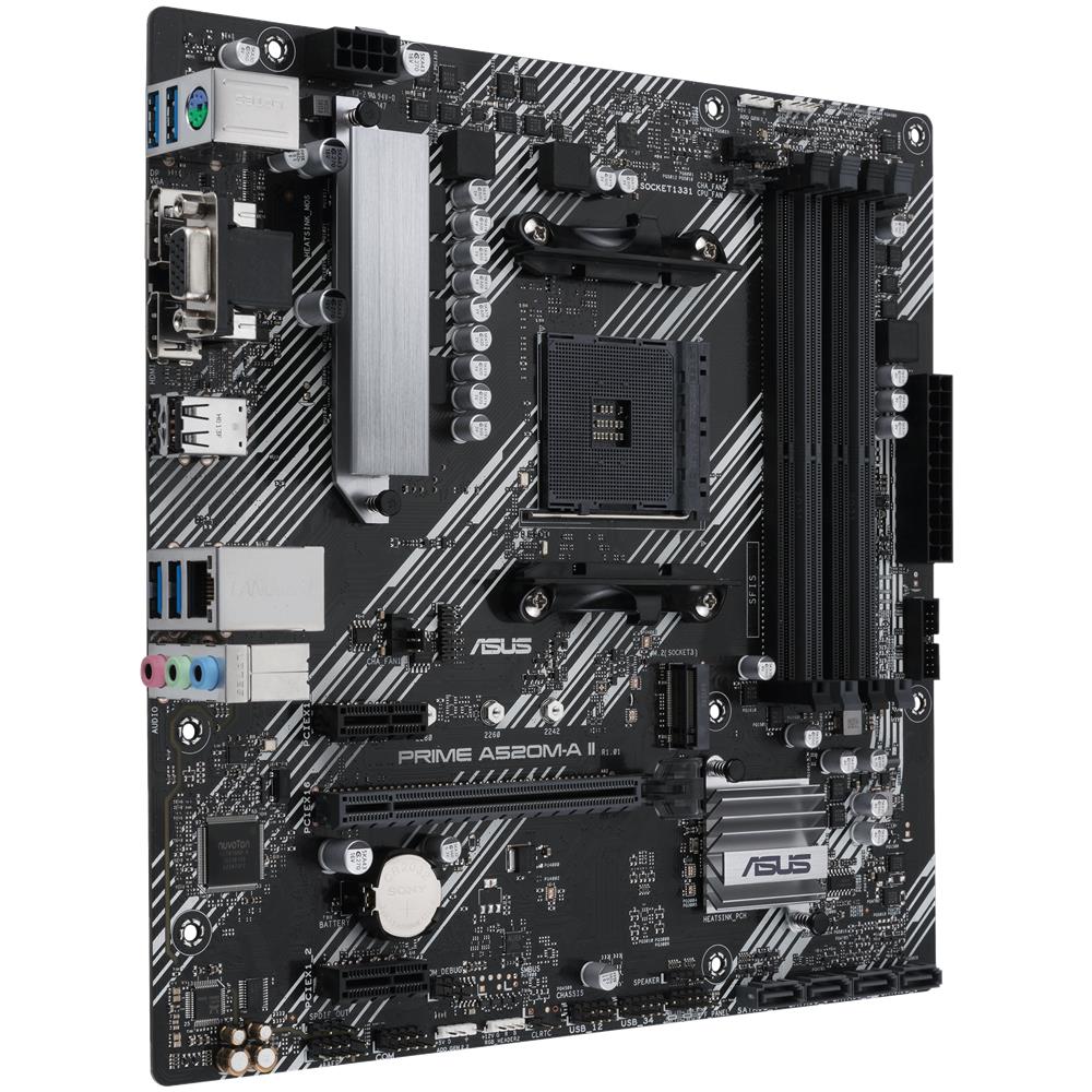 ASUS Scheda Madre PRIME A520M-A II/CSM Socket AM4 Chipset A520 micro ATX