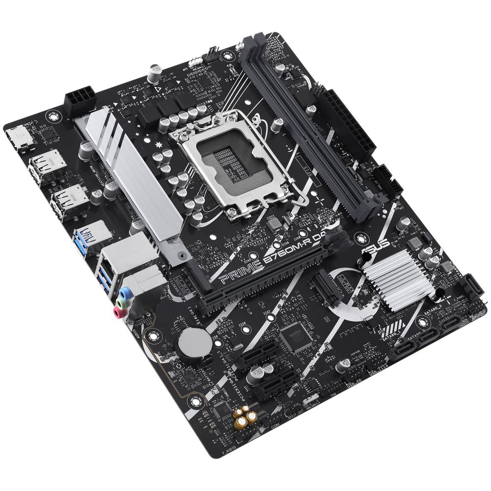 ASUS Scheda Madre PRIME B760M-R D4 Socket LGA1700 Chipset Intel B760 microATX
