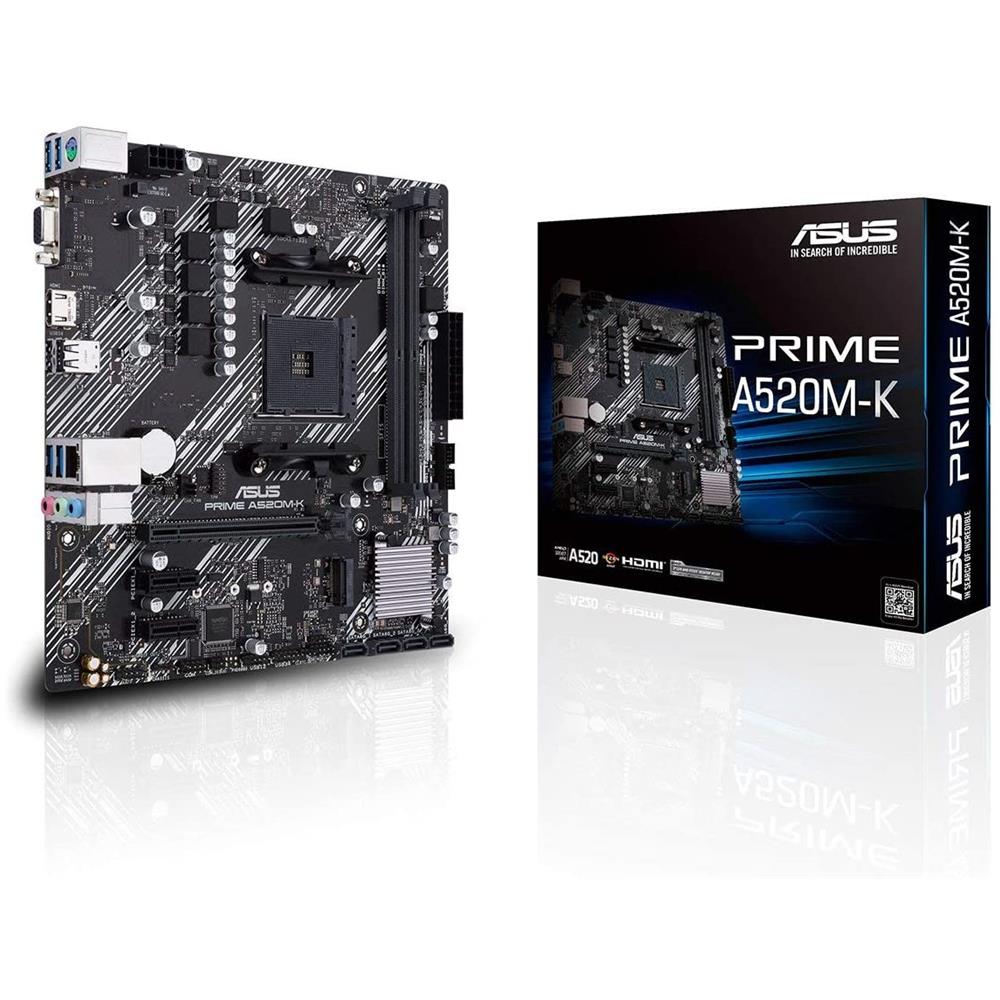 ASUS Scheda Madre Prime A520M-K Socket AM4 Chipset A520 Micro ATX