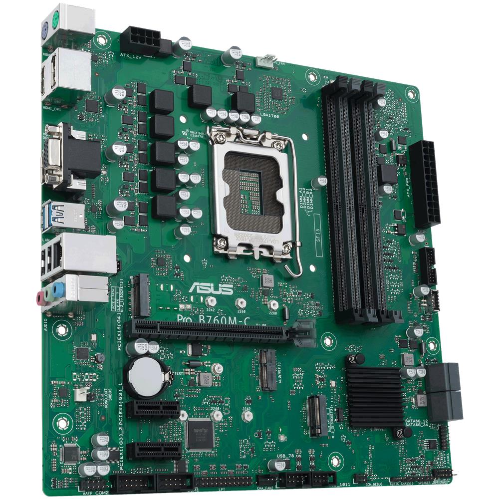 ASUS Scheda Madre PRO B760M-C-CSM Socket LGA 1700 Chipset B760 micro ATX