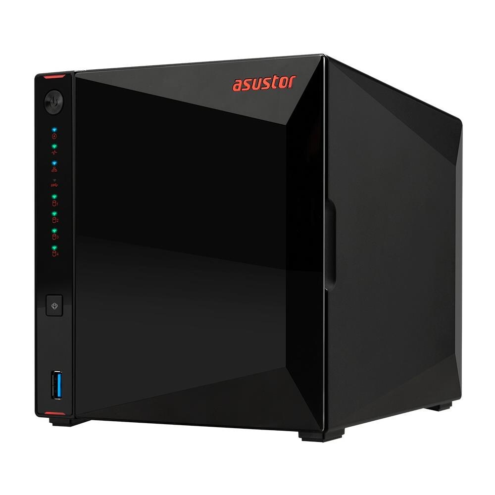 ASUSTOR NAS Nimbustor 4 con 4 Slot 3.5" / 2.5" Interfacce 2 x Gigabit Ethernet / 3 x USB 3.0 Ram 4 GB