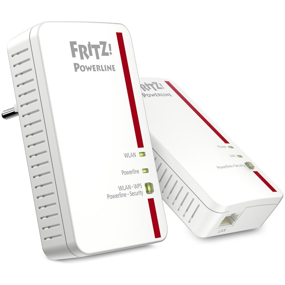 AVM FRITZ BOX Powerline 1240E Kit di 2 Powerline 1200 Mbps 1 x LAN Gigabit Wi-Fi N300