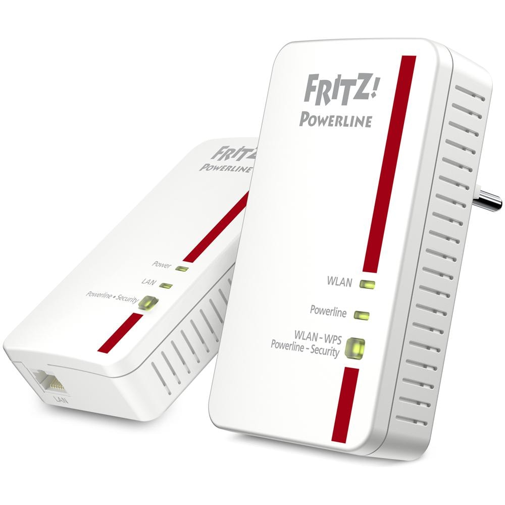 AVM FRITZ BOX Powerline 1240E Kit di 2 Powerline 1200 Mbps 1 x LAN Gigabit Wi-Fi N300