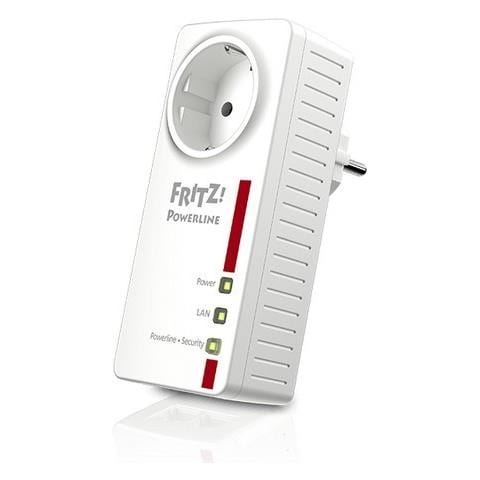 AVM FRITZ BOX Adattatore Powerline 1220E WLAN Set 1200 Mbit / s Collegamento ethernet LAN Bianco Colore Bianco