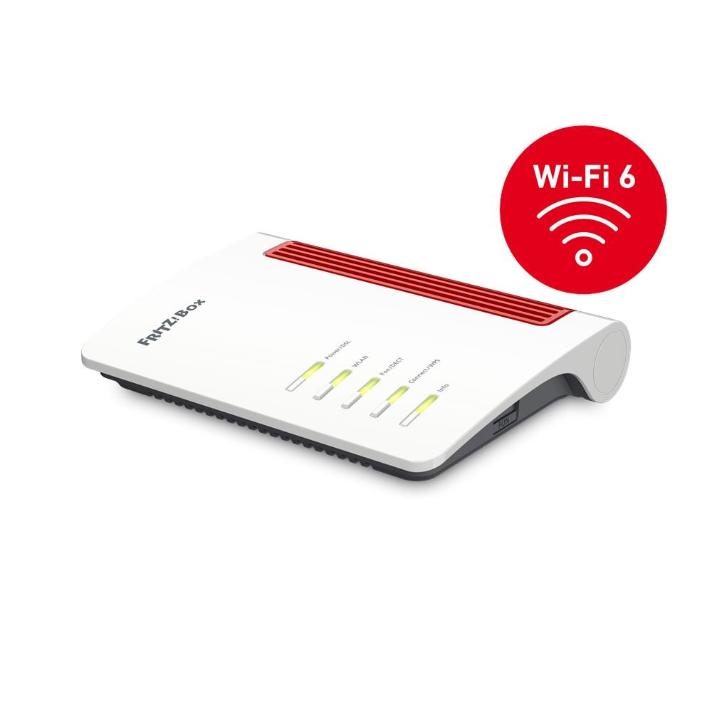 AVM FRITZ BOX Router Wireless FRITZ!Box 7510 AX Banda Singola 1x Gigabit Ethernet LAN / 1x USB