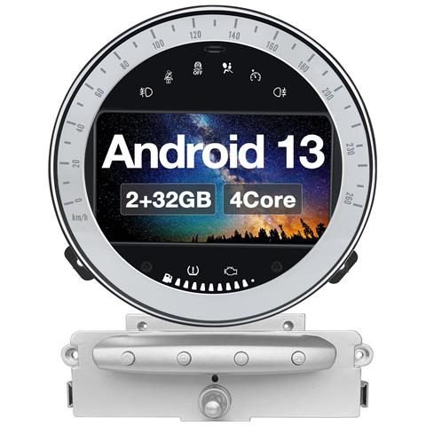 AWESAFE Autoradio Per Bmw Mini Cooper R60 (2006-2013) Wireless Carplay Android Auto Bluetooth Usb Wifi 4g Fm Gps Comandi Al Volante