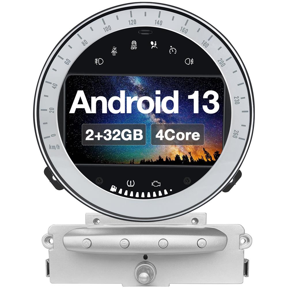 AWESAFE Autoradio Per Bmw Mini Cooper R60 (2006-2013) Wireless Carplay Android Auto Bluetooth Usb Wifi 4g Fm Gps Comandi Al Volante