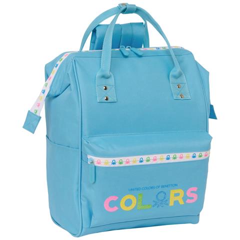 BENETTON Zaino Per Portatile Benetton Spring Blu Cielo 27 X 40 X 19 Cm