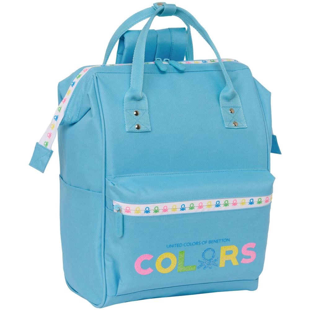 BENETTON Zaino Per Portatile Benetton Spring Blu Cielo 27 X 40 X 19 Cm