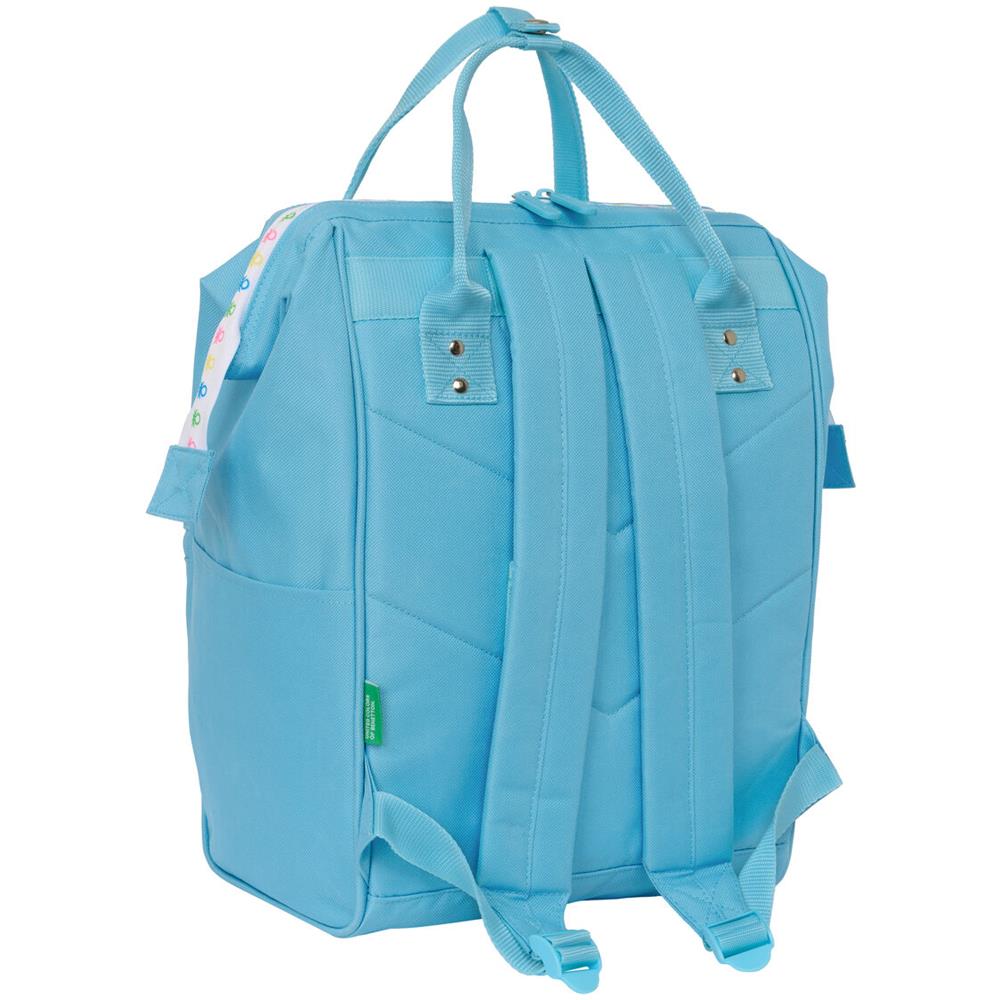 BENETTON Zaino Per Portatile Benetton Spring Blu Cielo 27 X 40 X 19 Cm