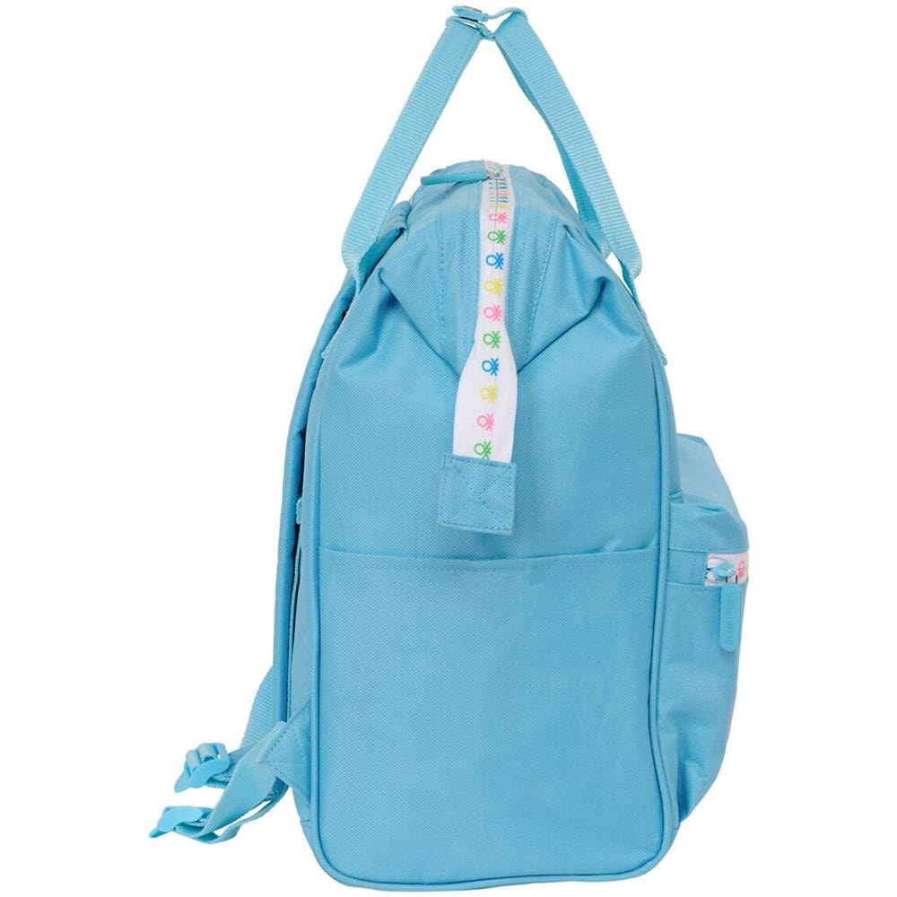 BENETTON Zaino Per Portatile Benetton Spring Blu Cielo 27 X 40 X 19 Cm