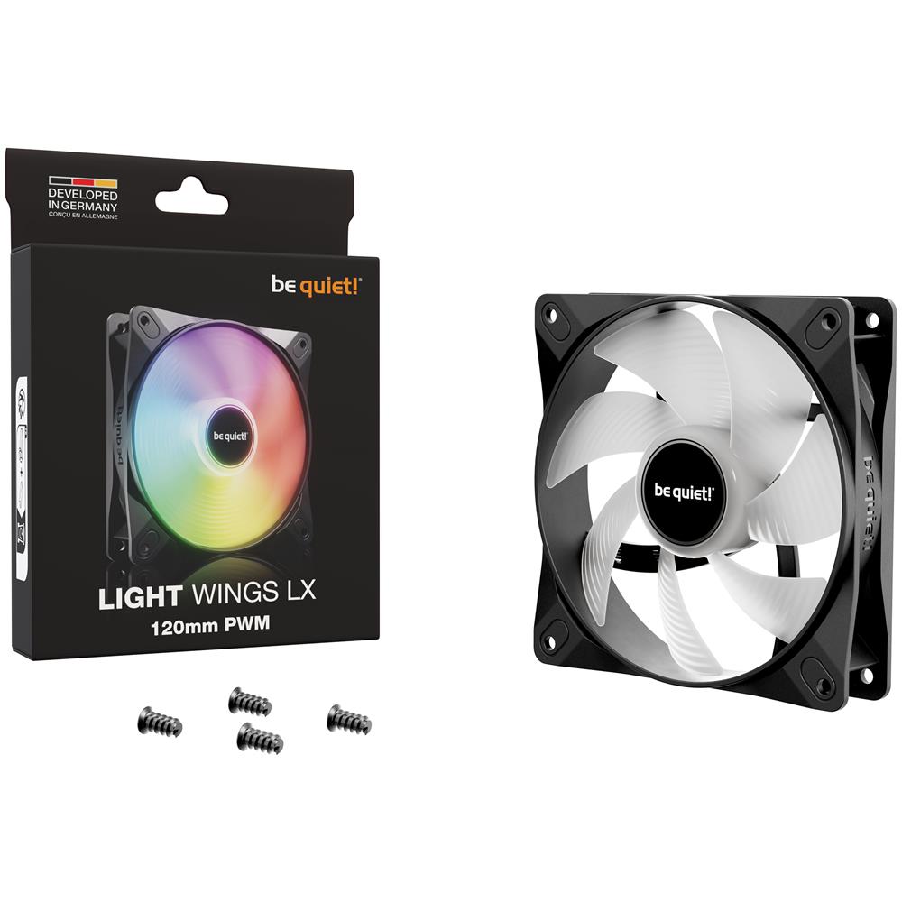 be quiet! Ventola PC LIGHT WINGS LX Diametro 120 mm 1600 Rpm Colore Nero