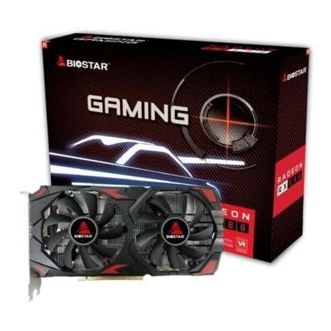 BIOSTAR AMD Radeon RX 580 8 GB GDDR5 1 HDMI e 2 DisplayPort PCIe 3.0