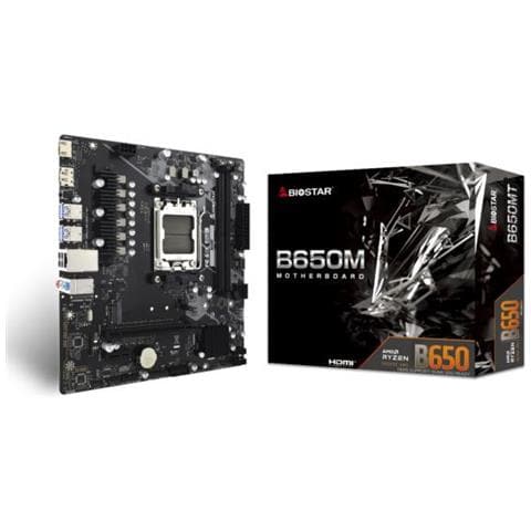BIOSTAR Scheda Madre Amd B650 Presa Di Corrente Am5 Micro Atx