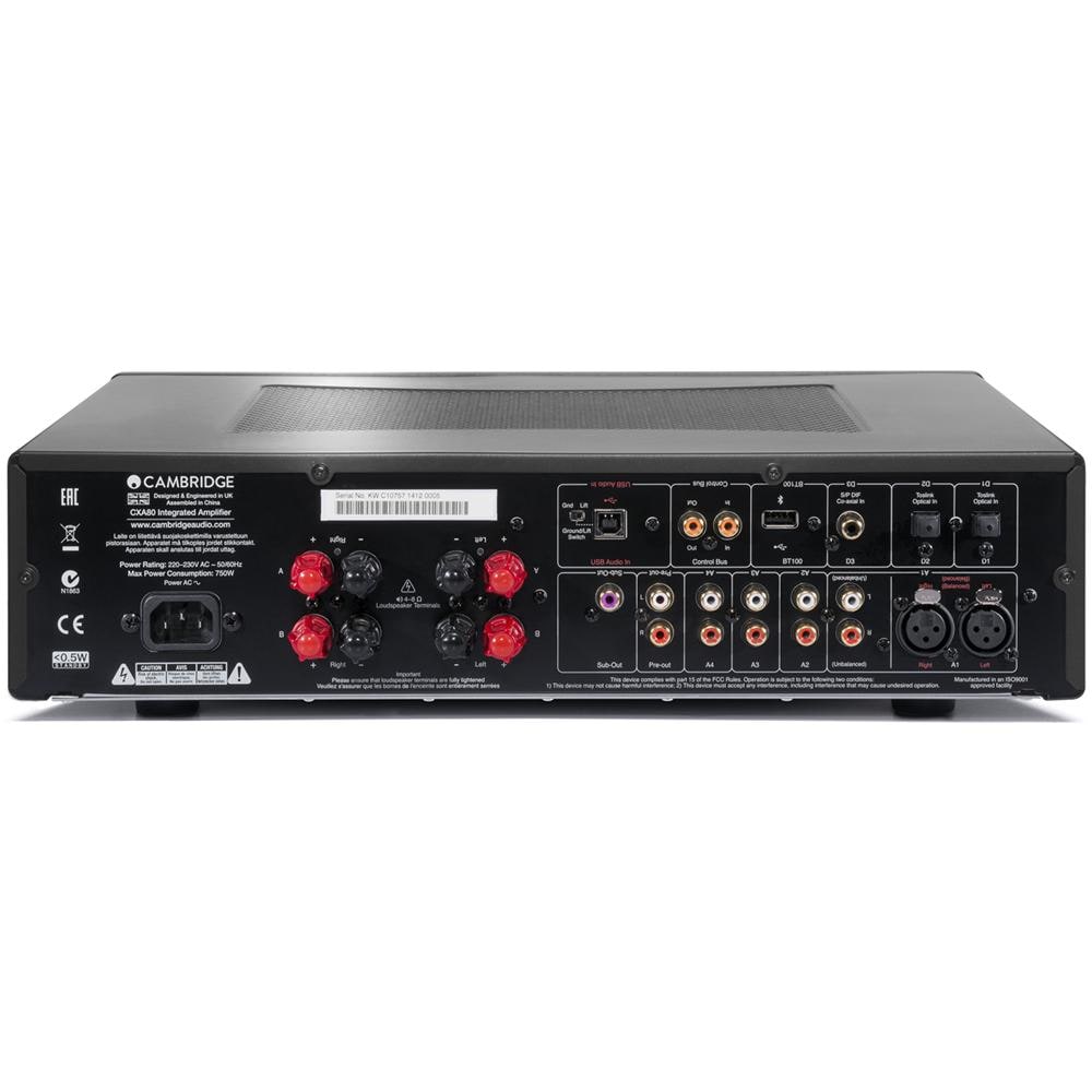 CAMBRIDGE AUDIO Amplificatore CXA 80 Potenza RMS per canale120 W Colore Nero