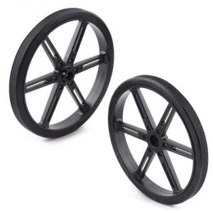 Coppia ruote per servomotori 25T - 9010mm NERO