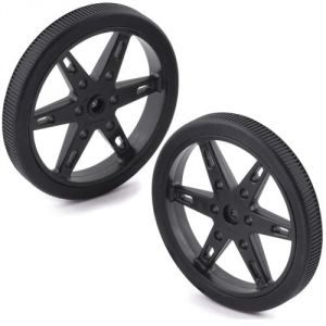 Coppia ruote per servomotori 21T - 608mm NERO