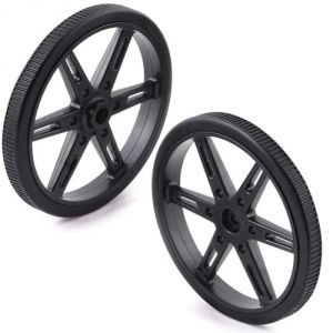 Coppia ruote per servomotori 25T - 708mm NERO