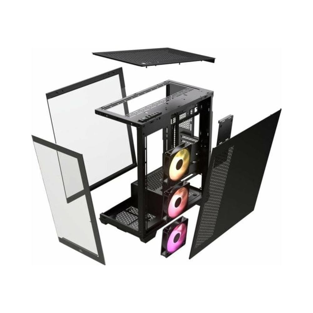 CORSAIR Case 3500X Mid-Tower min ITX /mATX /ATX /E-ATX 2 Porte USB 3.2 Colore Nero