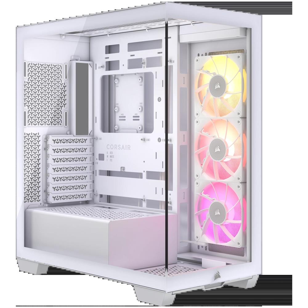 CORSAIR Case iCUE LINK 3500X RGB Middle Tower Vetro Temperato No-Power minITX /mATX /ATX /E-ATX 2 Porte USB 3.0 Colore Bianco