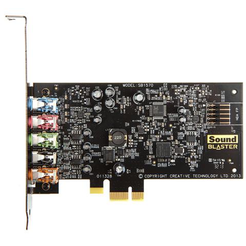 CREATIVE LABS Sound Blaster Audigy FX, 24 Bit, 5.1, 106 dBi, PCI-E x1