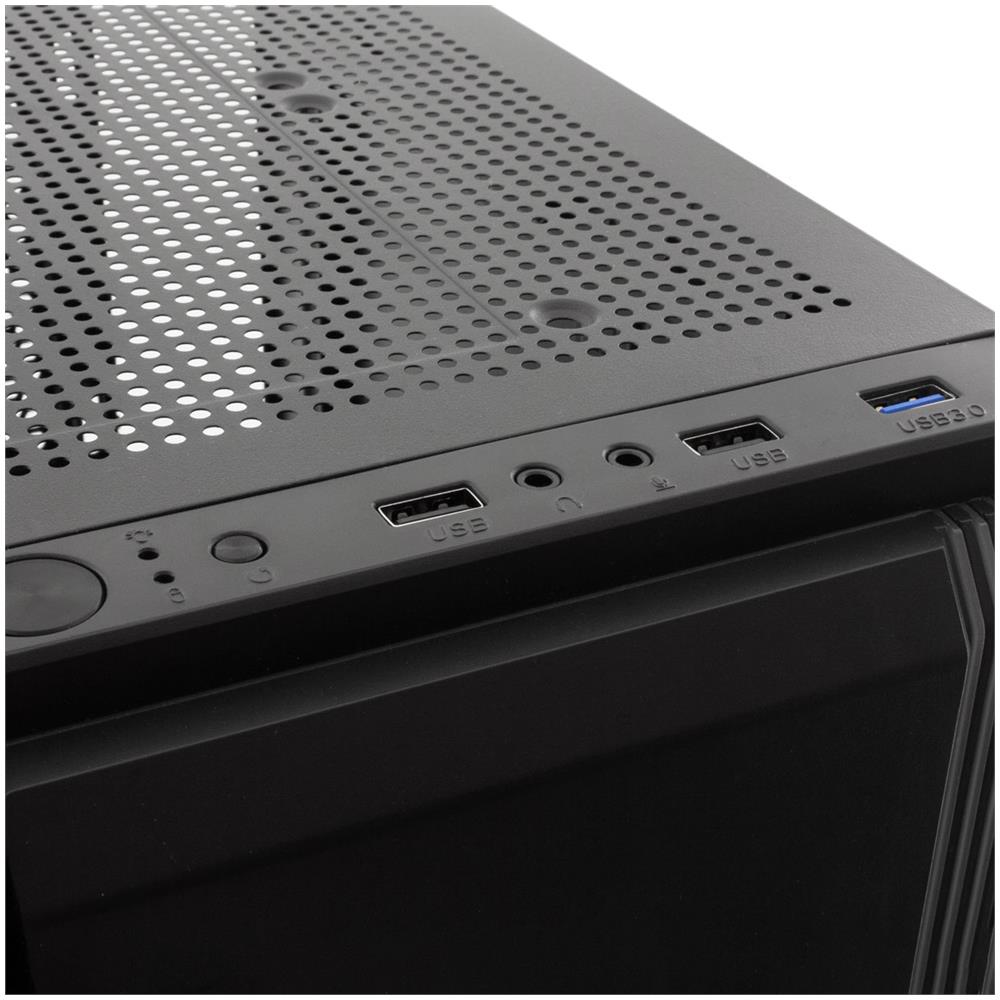 DEEPGAMING Case Gaming A230 ATX Micro-ATX Mini-ITX USB 3.2 Colore Nero Finestrato