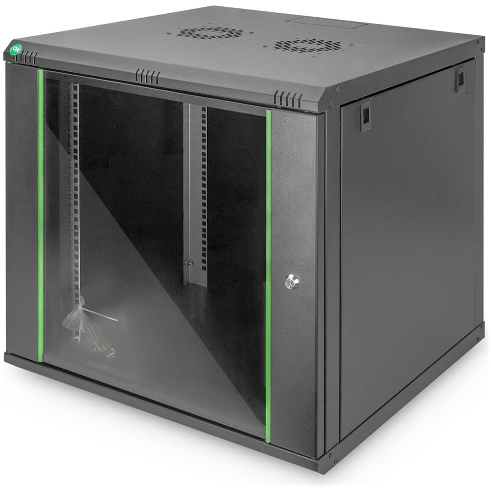 DIGITUS Armadio Rack da Parete 9U Colore Nero