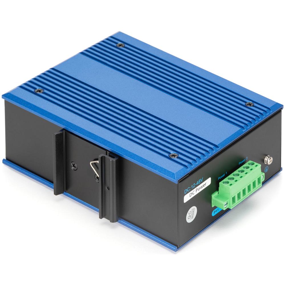 DIGITUS Switch industriale 8 + 2 porte Gigabit Ethernet PoE