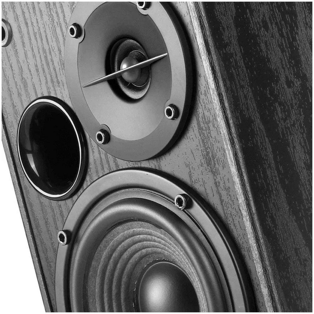 Edifier Set di 2 Casse Acustiche Attive da Scaffale 2.0 Bluetooth Potenza 42 Watt RMS Amplificatore in Classe D Colore Nero