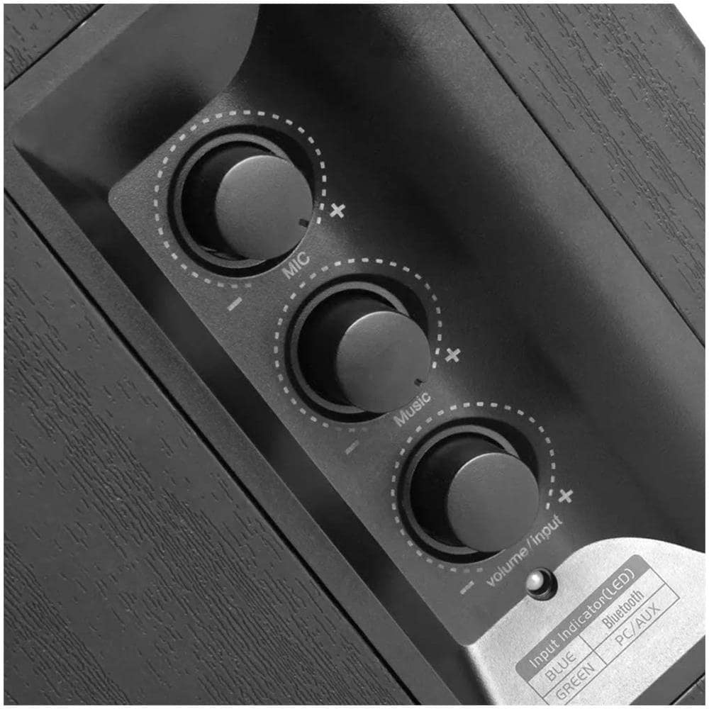 Edifier Set di 2 Casse Acustiche Attive da Scaffale 2.0 Bluetooth Potenza 42 Watt RMS Amplificatore in Classe D Colore Nero