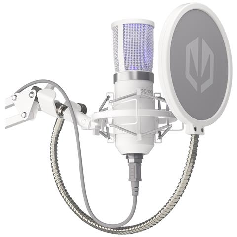 ENDORFY Solum Streaming Bianco Microfono per PC