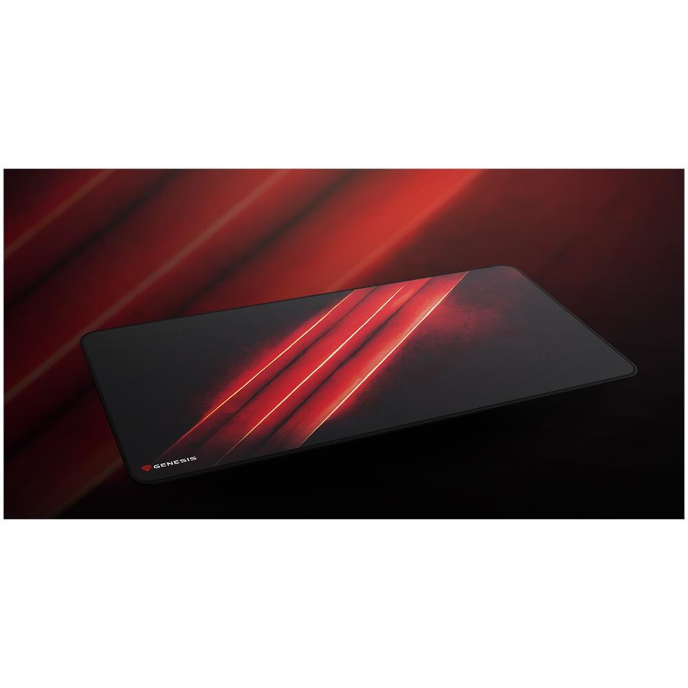 Genesis Carbon 500 Maxi Flash G2 Tappetino per mouse per gioco da computer Nero, Rosso